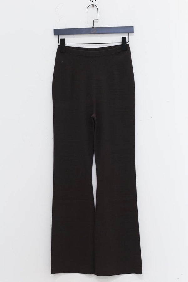 SWAYING/KNIT bootcut knitted loose trousers SW23SS3B14 dark gray PS60
